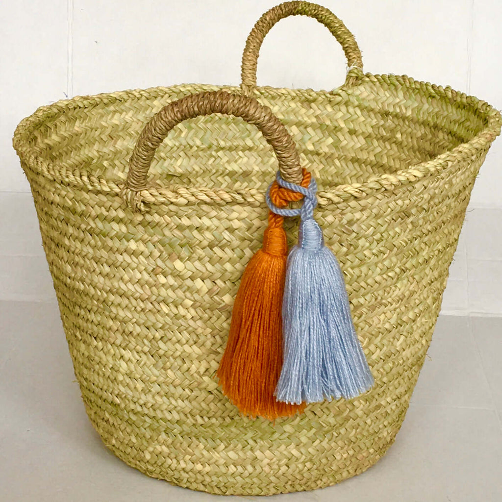 Market Tassel Basket Market Basket - Mashi Moosh