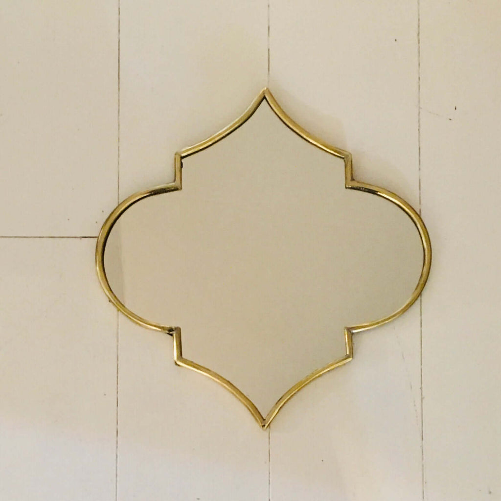 Moroccan Exotic Mirror (Brass) Mirror - Mashi Moosh