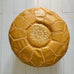Embroidered Moroccan Pouffe (Mini) - Saffron - Mashi Moosh