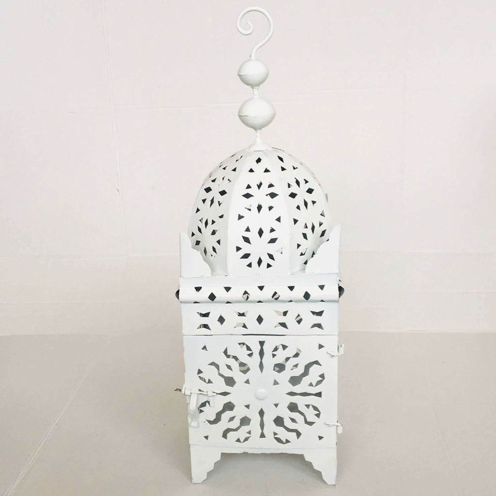 Moroccan Koutoubia Lantern - White Lantern - Mashi Moosh