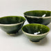 Silver Rimmed Serving Bowl - Moss Bowl - Mashi Moosh