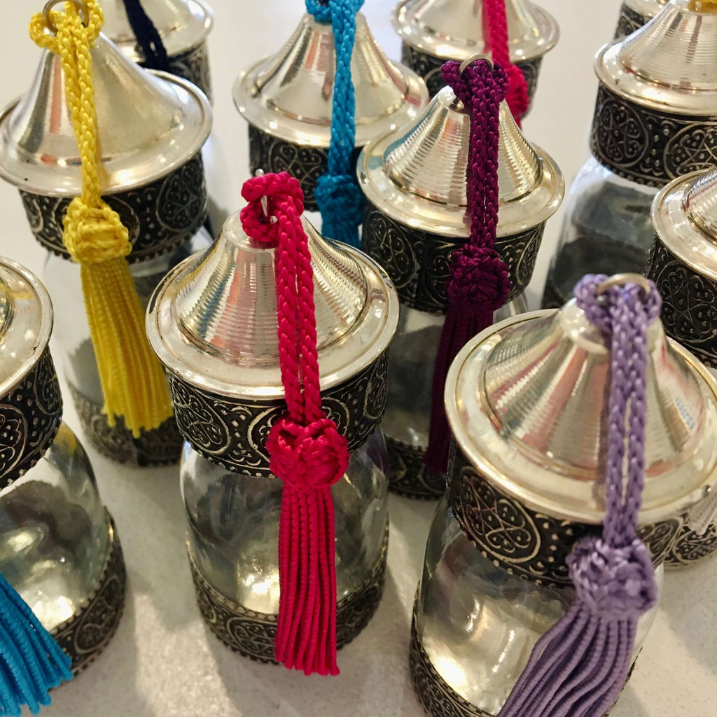 Decorative Tasselled Bottle - Mini Jar - Mashi Moosh