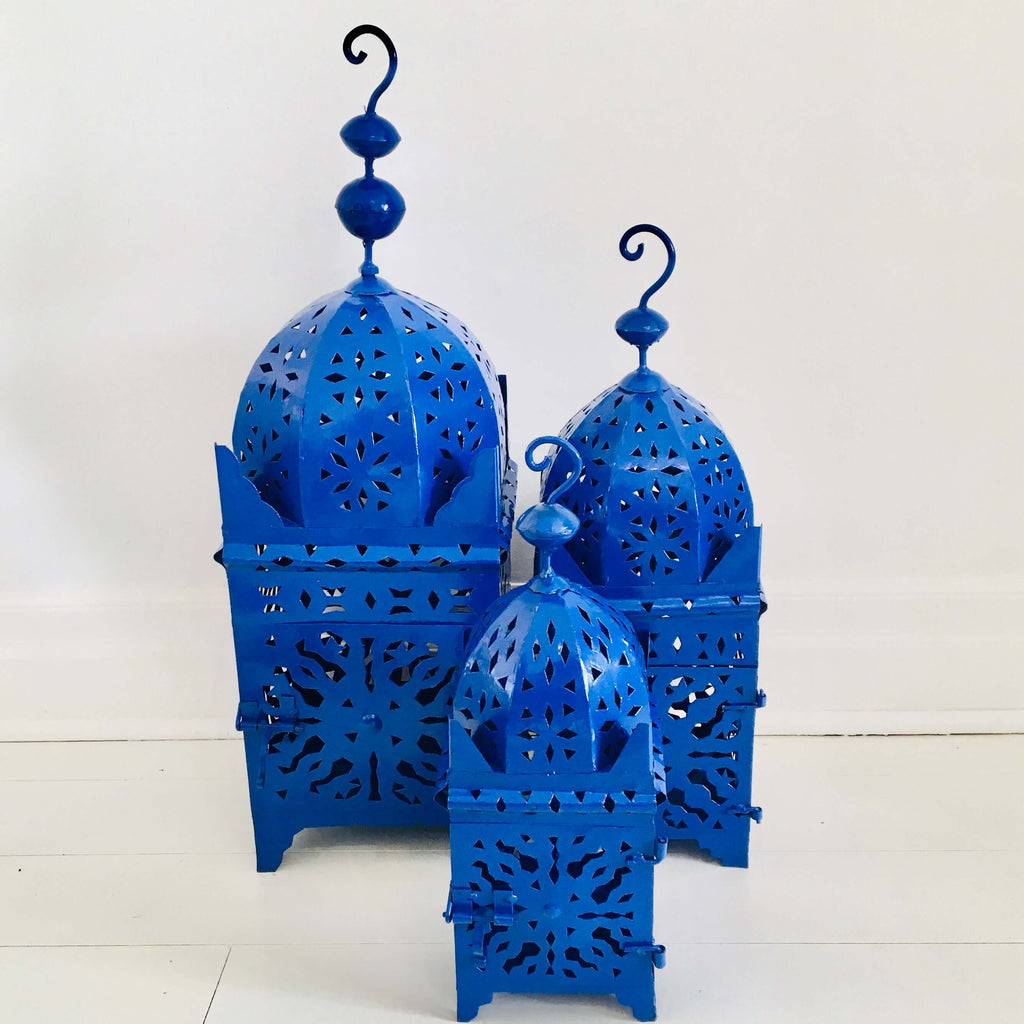 Koutoubia Lantern - Majorelle Blue - Mashi Moosh