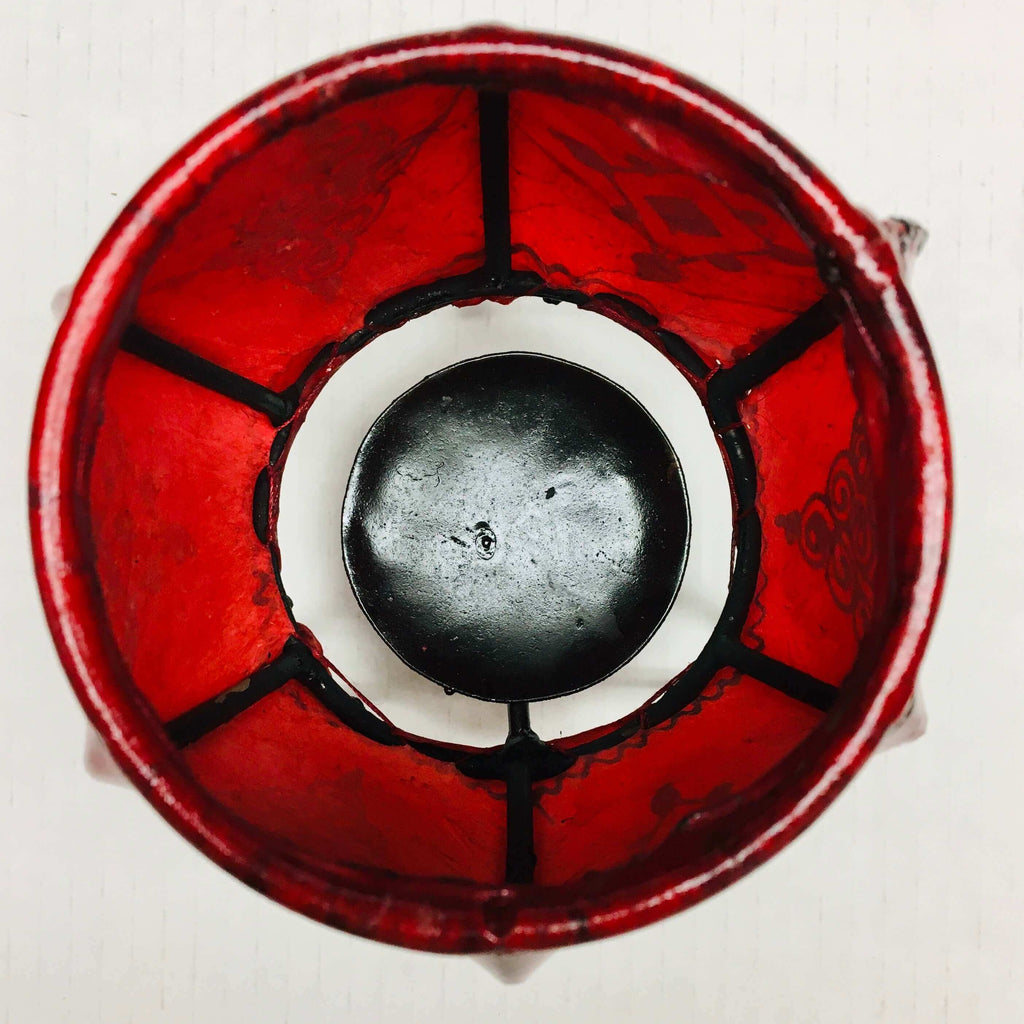 Henna Leather Candle Lantern - Mashi Moosh