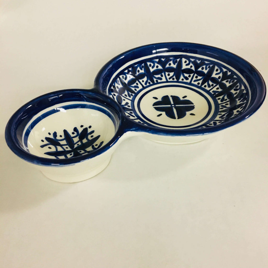 Fassi Olive Dish Bowl - Blue - Mashi Moosh