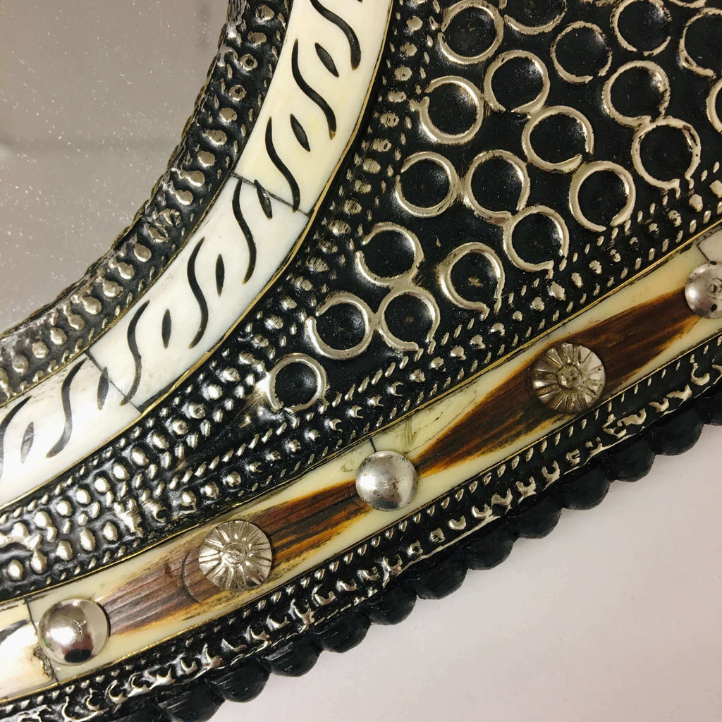 Protective Eye Moroccan Camel Bone Mirror- Mashi Moosh