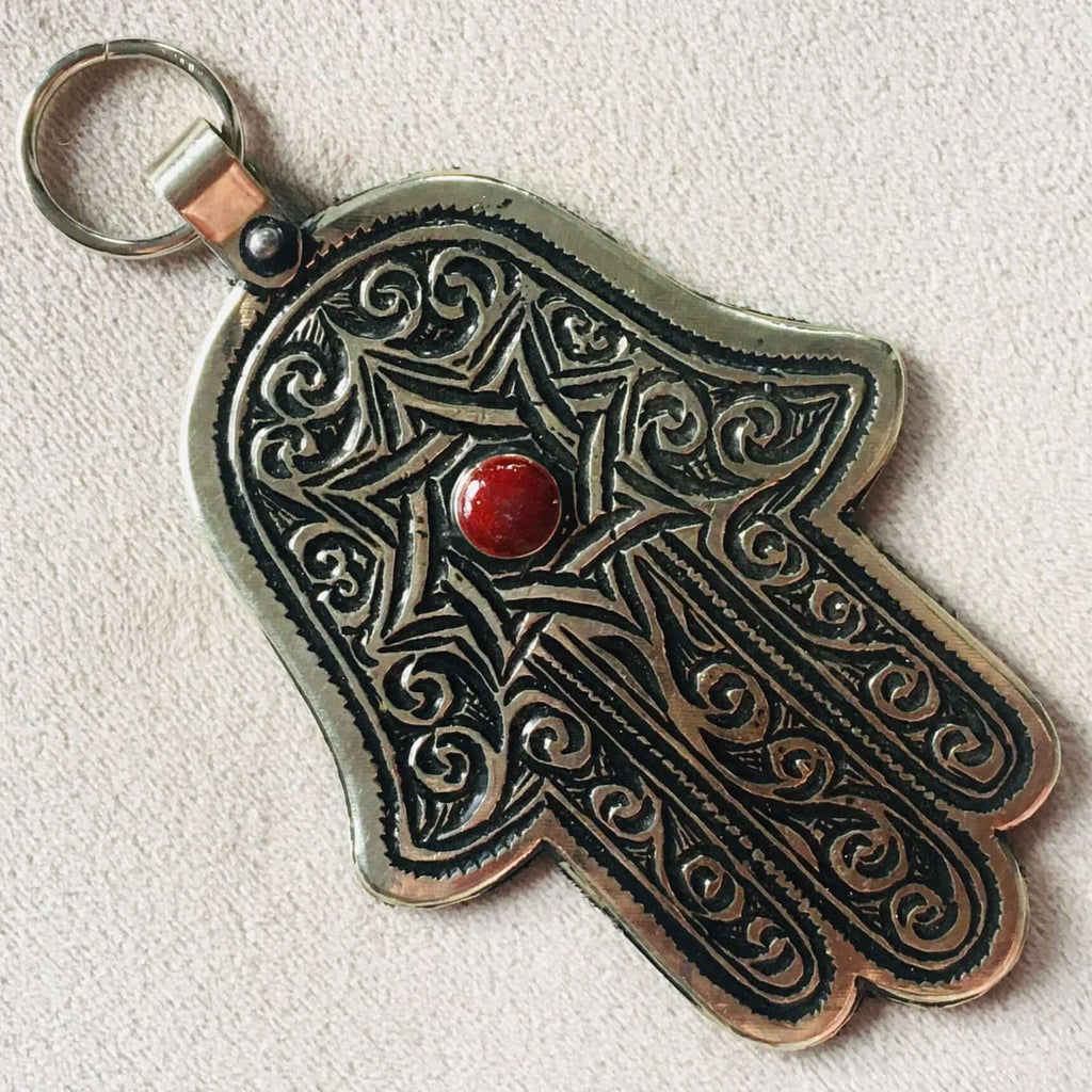 Hamsa Hand - Silver Wall Hanging - Mashi Moosh