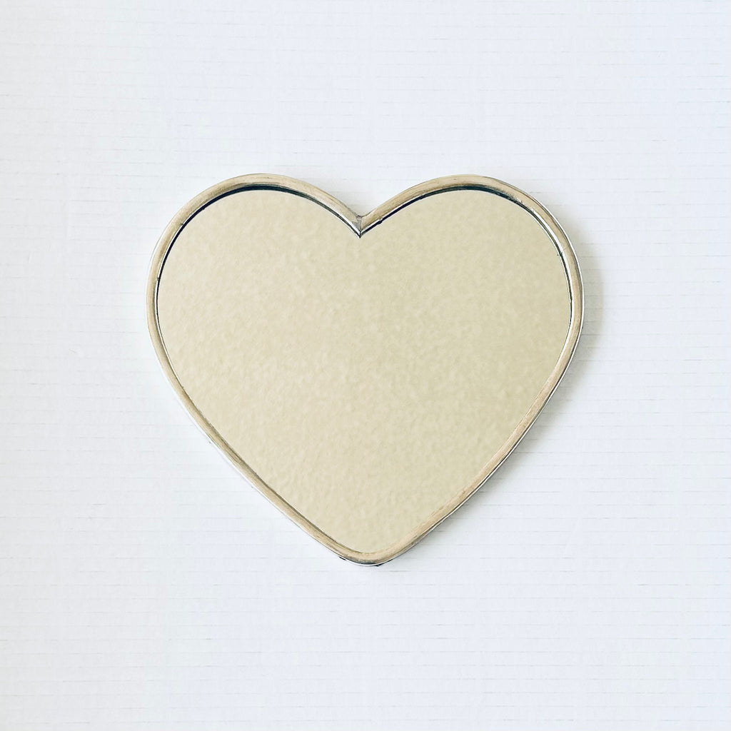 Heart Mirror - Silver - Mashi Moosh