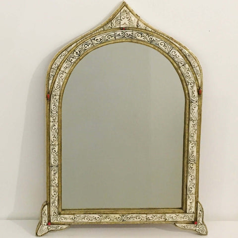 Moroccan Camel Bone Mirror - Mashi Moosh