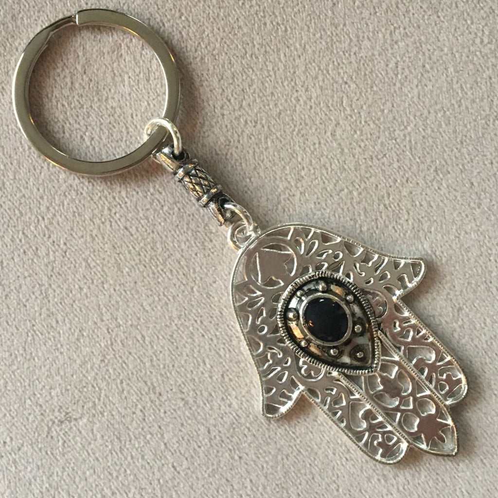 Moroccan Keychain (Hamsa Hand - 4) Keychain - Mashi Moosh