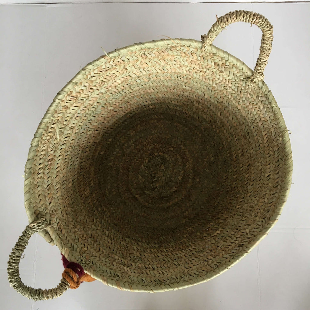 Market Tassel Basket - Medium Market Basket - Mashi Moosh