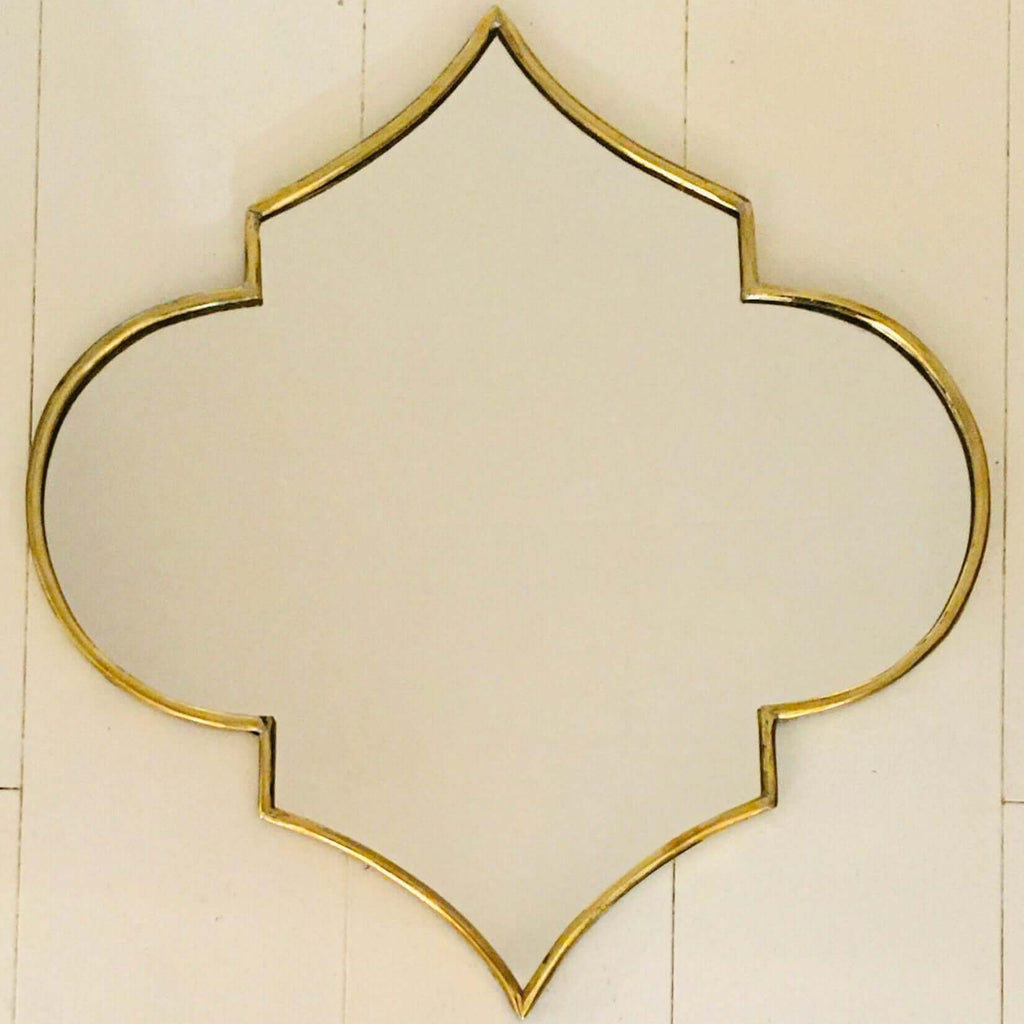 Moroccan Exotic Mirror (Brass) Mirror - Mashi Moosh