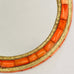 Round Camel Bone Mirror - Henna Dyed - Mashi Moosh