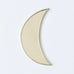 Crescent Moon Mirror - Silver - Mashi Moosh