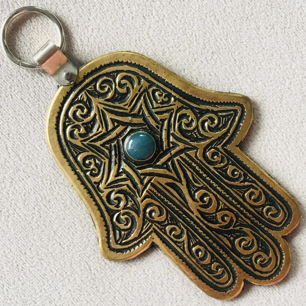 Hamsa Hand - Brass Wall Hanging - Mashi Moosh