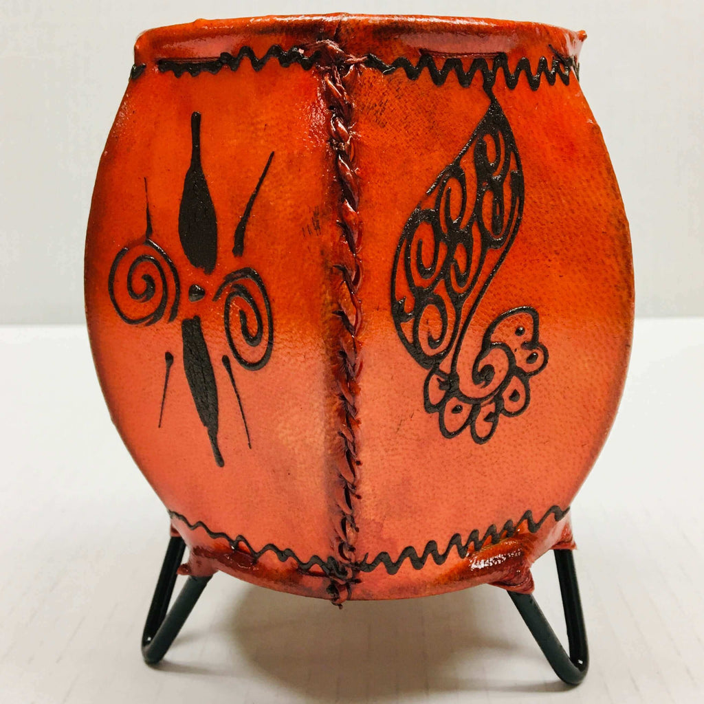 Henna Leather Candle Lantern - Mashi Moosh