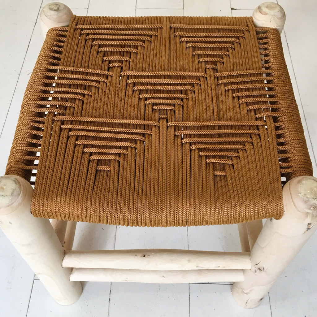 Stool - Nylon Rope (Golden) - Mashi Moosh