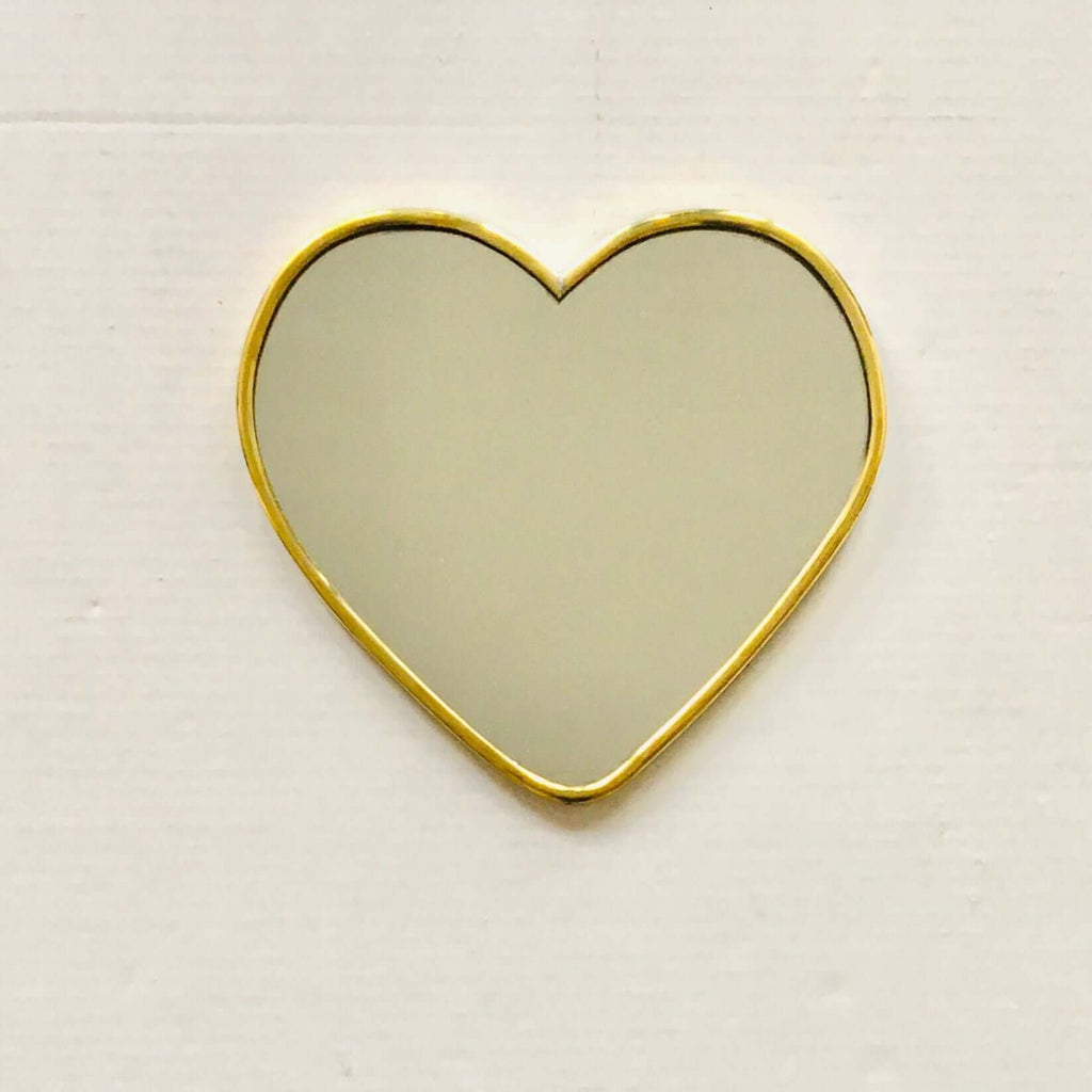 Moroccan Mirror - Heart Brass Mirror - Mashi Moosh