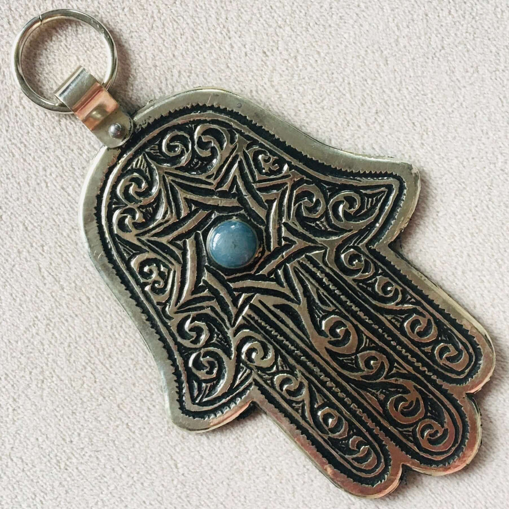 Hamsa Hand - Silver Wall Hanging - Mashi Moosh