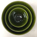 Silver Rimmed Serving Bowl - Moss Bowl - Mashi Moosh