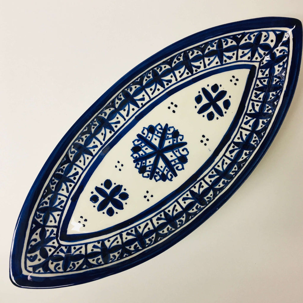 Fassi Oblong Serving Dish - Blue - Mashi Moosh