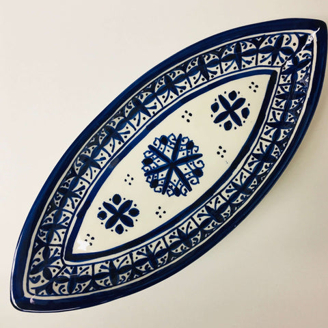 Fassi Oblong Serving Dish - Blue - Mashi Moosh
