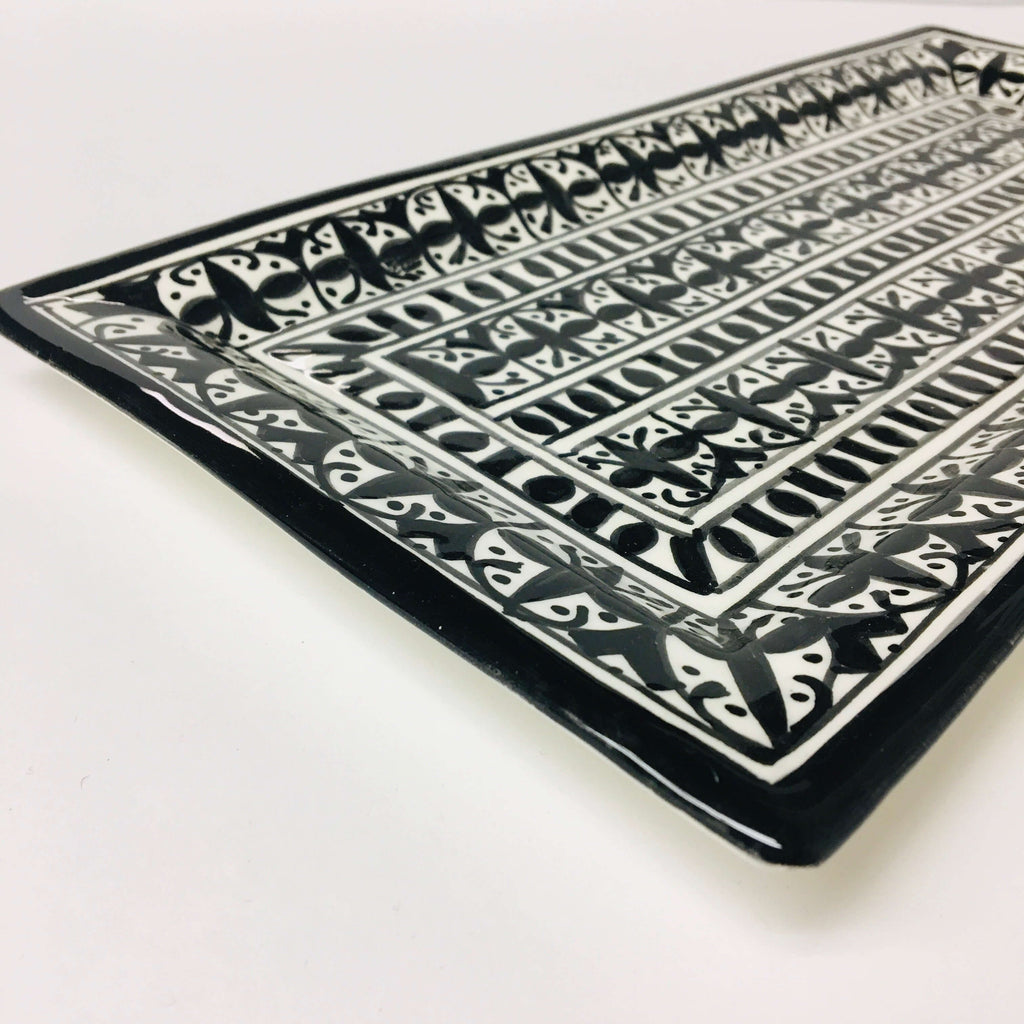 Fassi Long Serving Dish - Black - Mashi Moosh