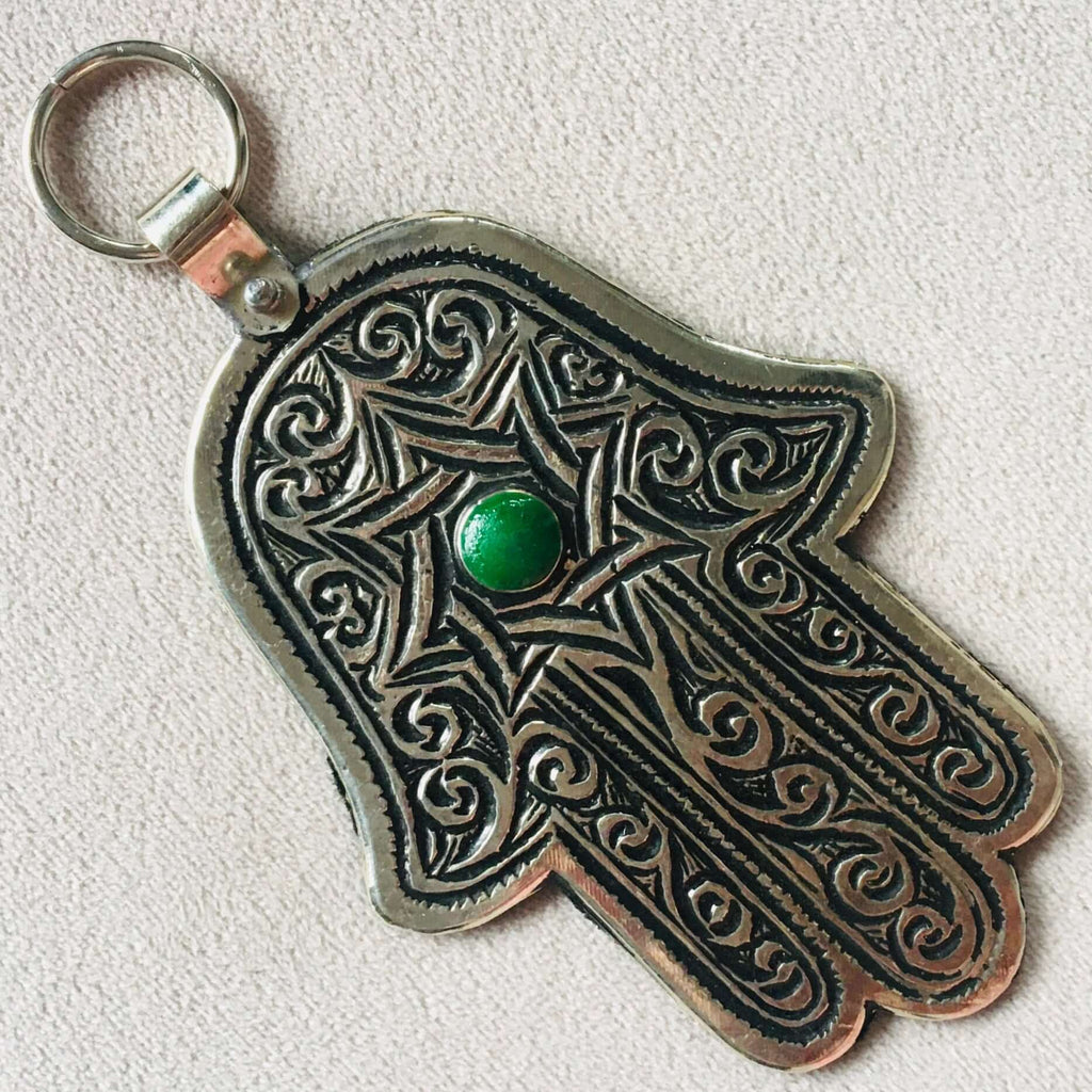 Hamsa Hand - Silver Wall Hanging - Mashi Moosh