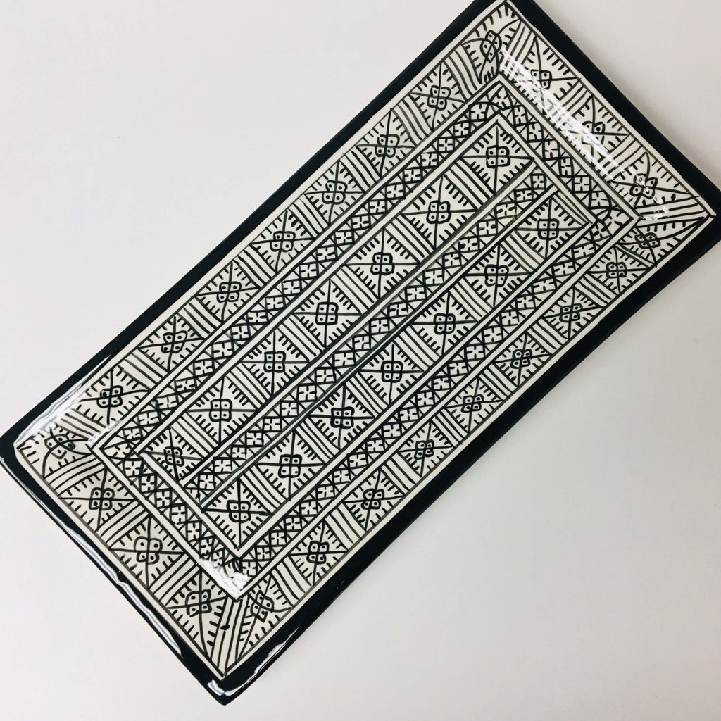 Fassi Long Serving Dish - Black - Mashi Moosh