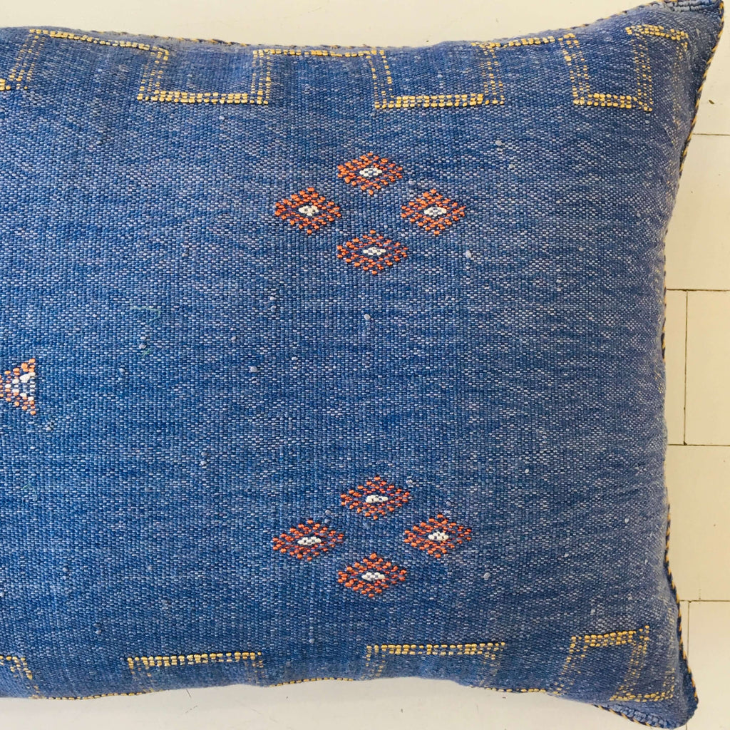 Cactus Silk Cushion (Denim) - Mashi Moosh