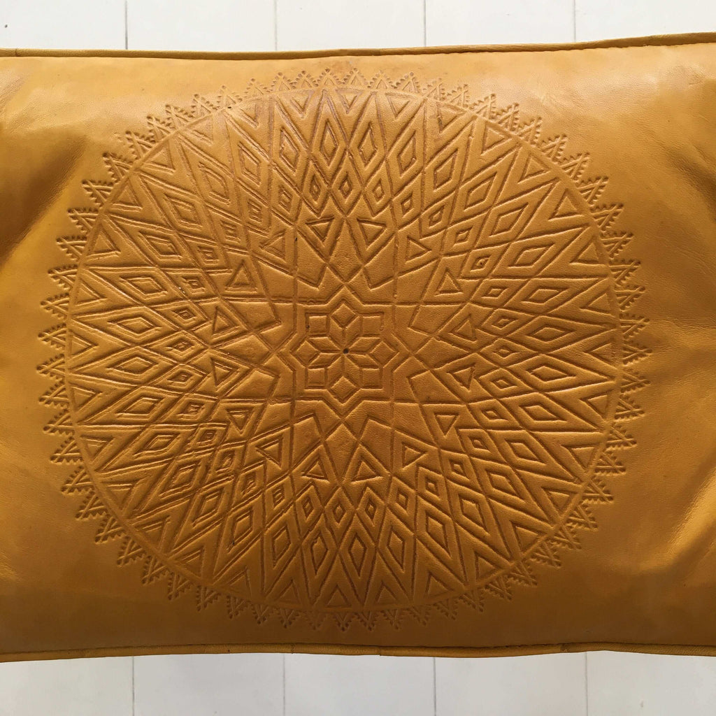 Stool - Camel Saddle (Saffron) Stool - Mashi Moosh