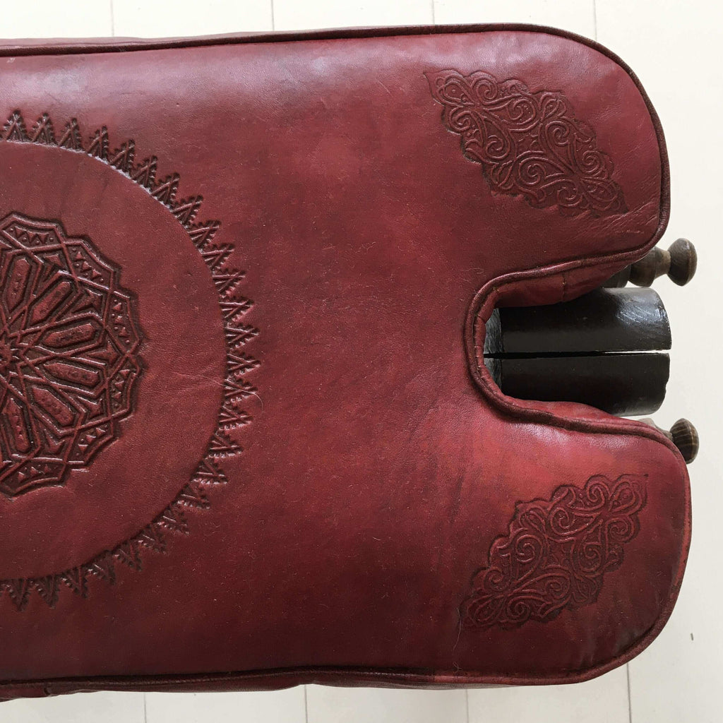 Camel Saddle (Pomegranate) Stool - Mashi Moosh