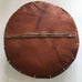 Embroidered Pouffe - Cognac Pouffe - Mashi Moosh