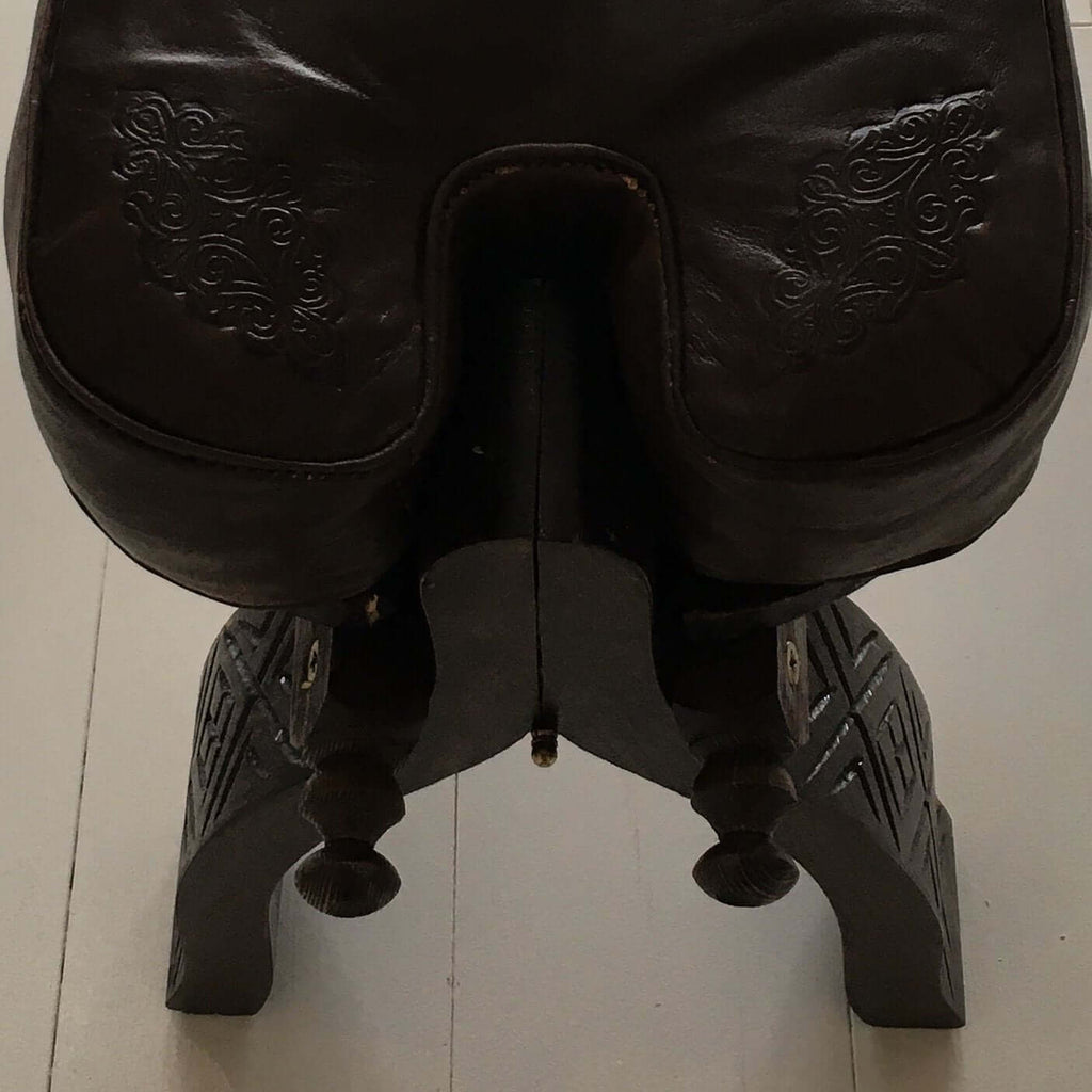 Stool - Camel Saddle (Chocolate) Stool - Mashi Moosh