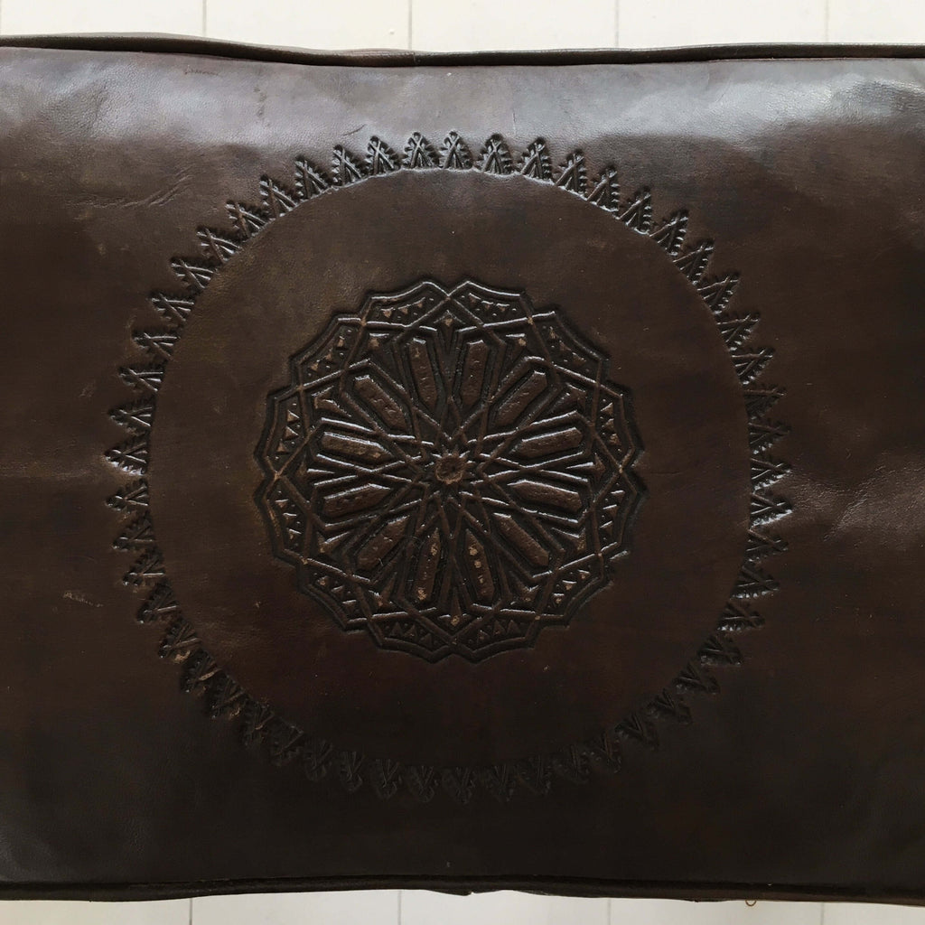 Stool - Camel Saddle (Chocolate) Stool - Mashi Moosh