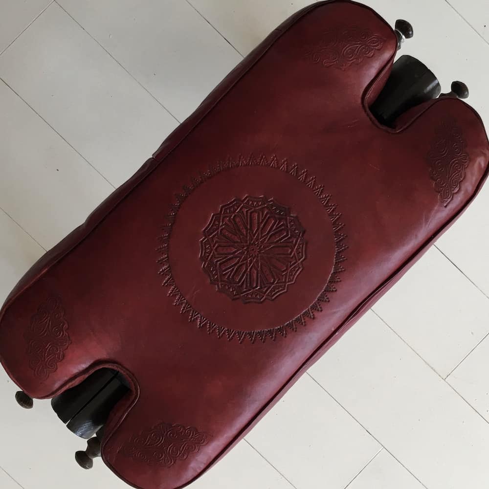Moroccan Furniture - Camel Saddle (Pomegranate)