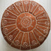 Moroccan Pouf - Extra Intricate Embroidered Pouffe - Desert Sand