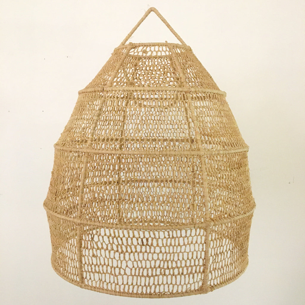 Raffia Dome Lampshade Lantern - Mashi Moosh