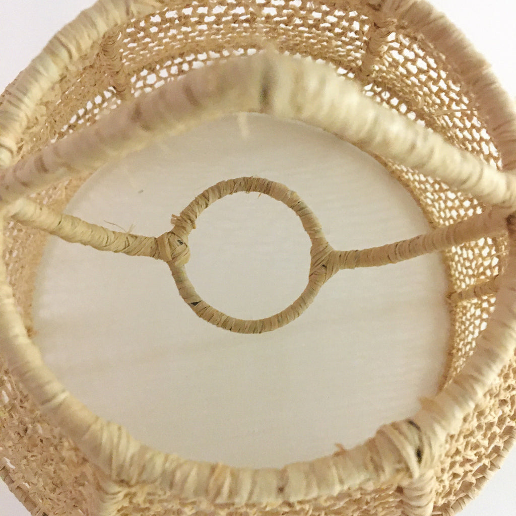 Raffia Dome Lampshade Lantern - Mashi Moosh