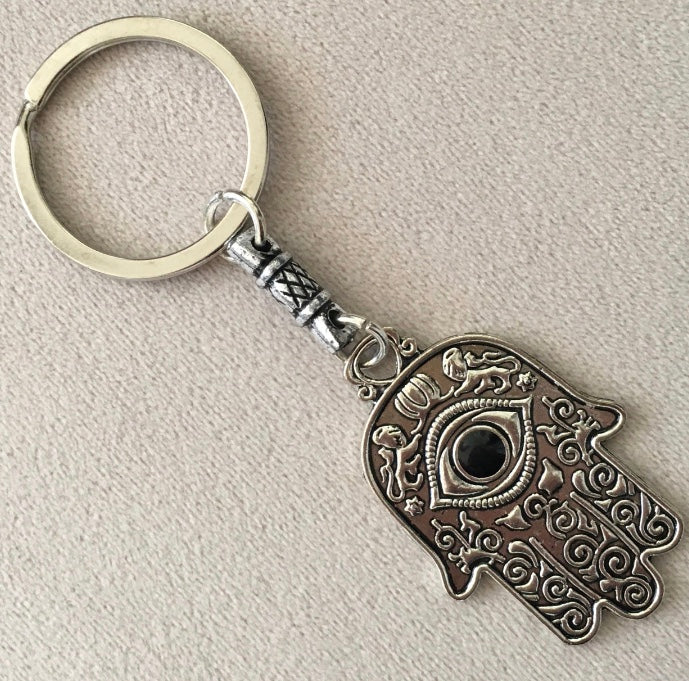 Moroccan Keychain (Hamsa Hand - 1) Keychain - Mashi Moosh