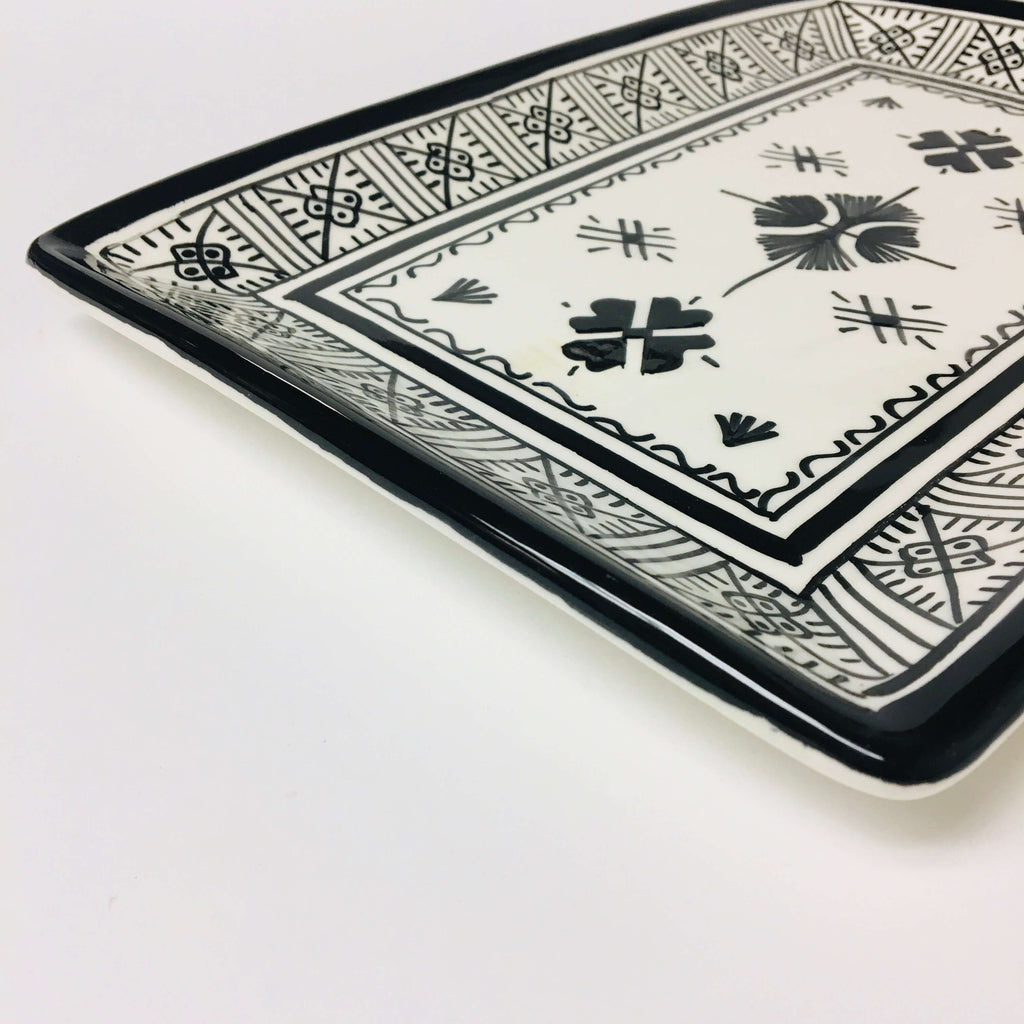 Fassi Rectangle Serving Dish - Black - Mashi Moosh