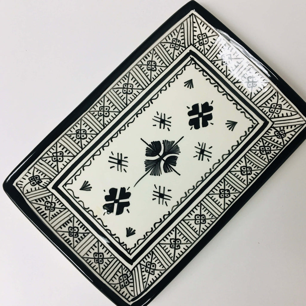 Fassi Rectangle Serving Dish - Black - Mashi Moosh