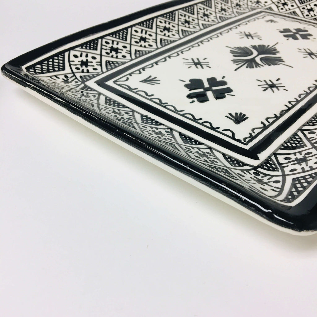 Fassi Rectangle Serving Dish - Black - Mashi Moosh