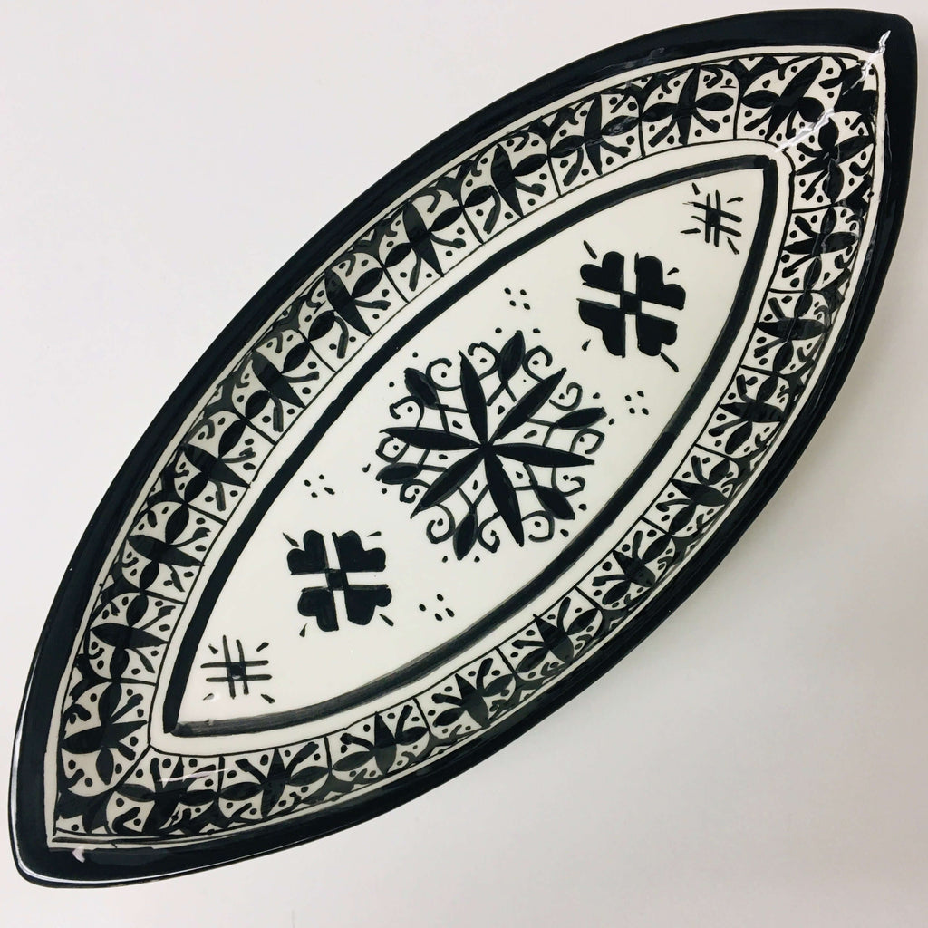 Fassi Oblong Serving Dish - Black - Mashi Moosh