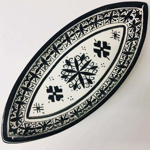 Fassi Oblong Serving Dish - Black - Mashi Moosh