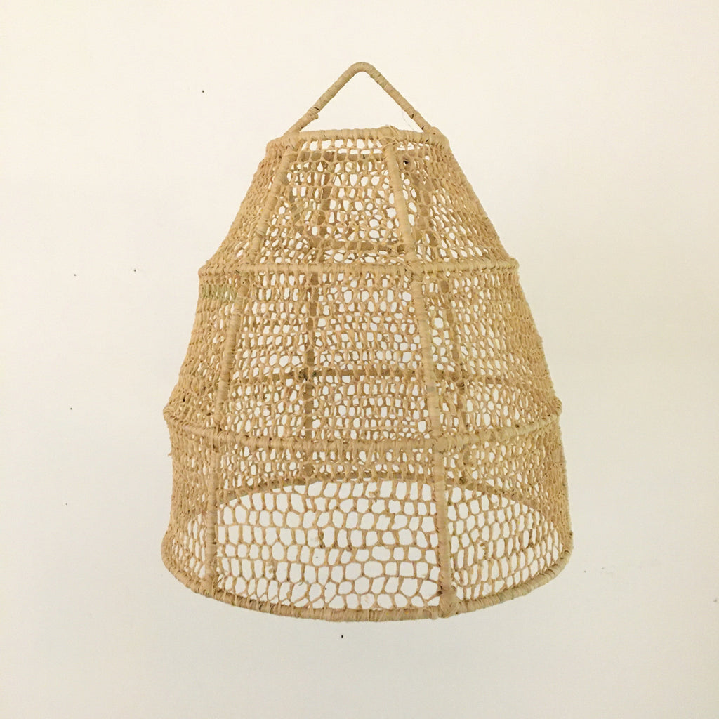 Raffia Dome Lampshade Lantern - Mashi Moosh