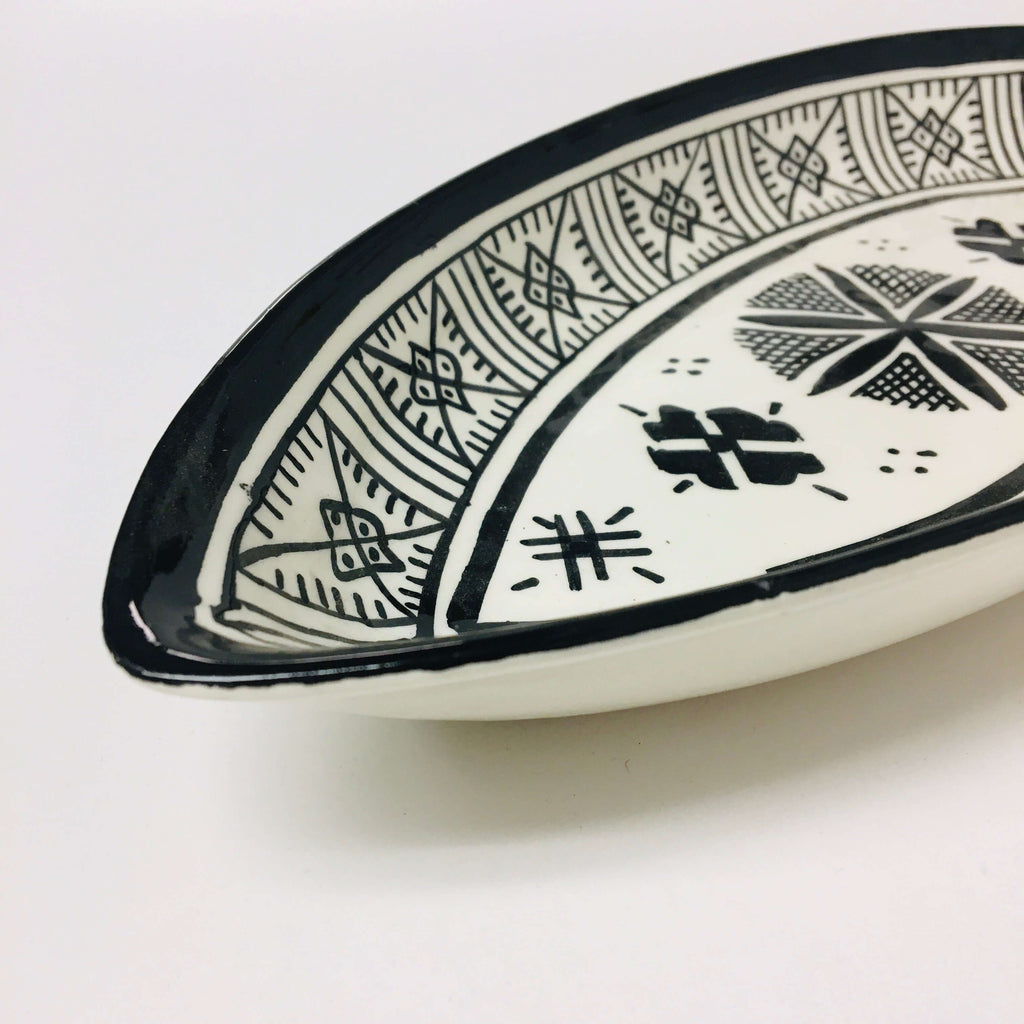 Fassi Oblong Serving Dish - Black - Mashi Moosh