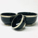 Silver Rimmed Bowl - Ebony Bowl - Mashi Moosh