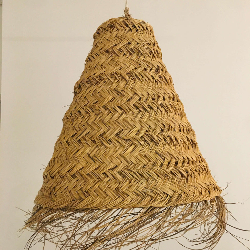 Boho Raffia Lampshade - Large Lantern - Mashi Moosh