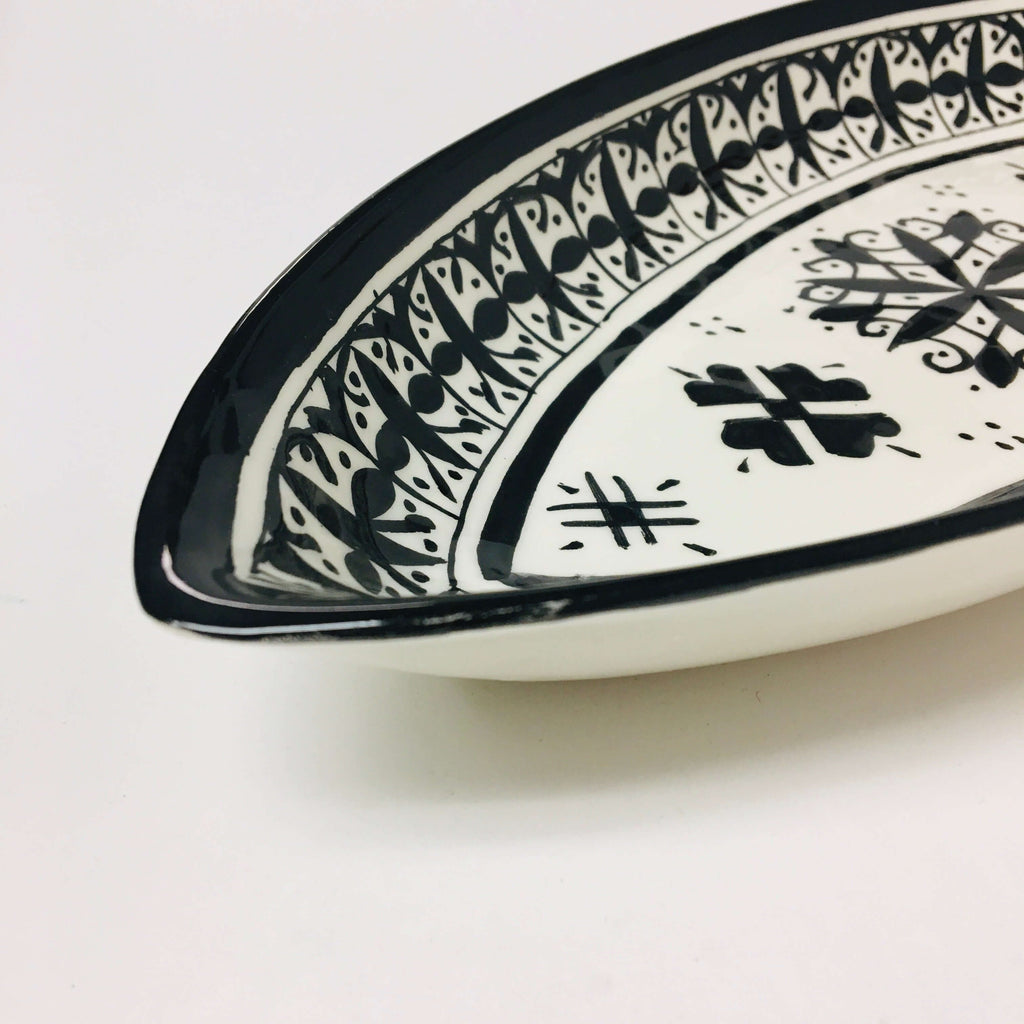 Fassi Oblong Serving Dish - Black - Mashi Moosh